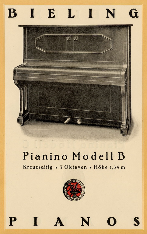 Bieling Pianos - Katalog von 1928 Seite 6 von 14