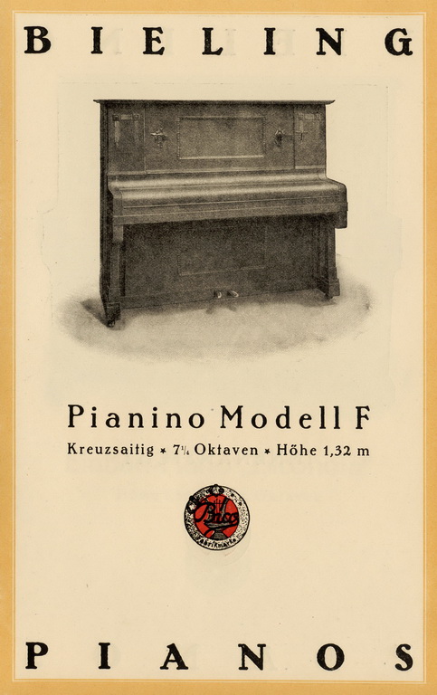 Bieling Pianos - Katalog von 1928 Seite 10 von 14